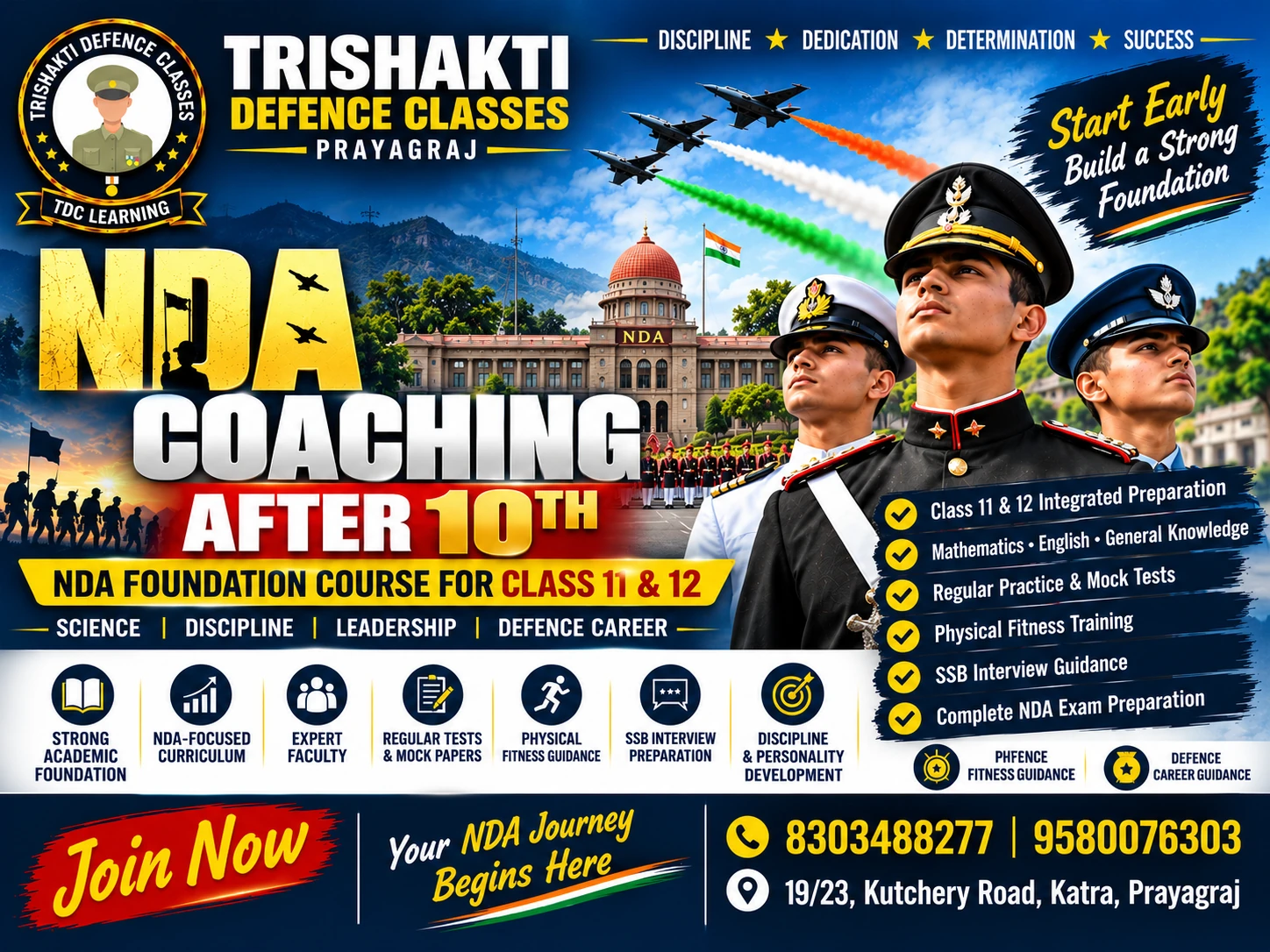 NDA Coaching After 10th at Trishakti Defence Classes Prayagraj